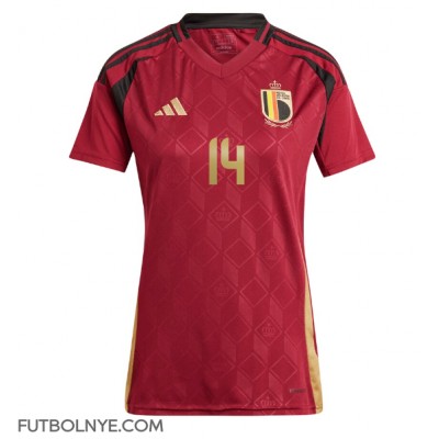 Camiseta Bélgica Dodi Lukebakio #14 Primera Equipación para mujer Eurocopa 2024 manga corta Camiseta Bélgica Dodi Lukebakio #14 Primera Equipación para mujer Eurocopa 2024 manga corta